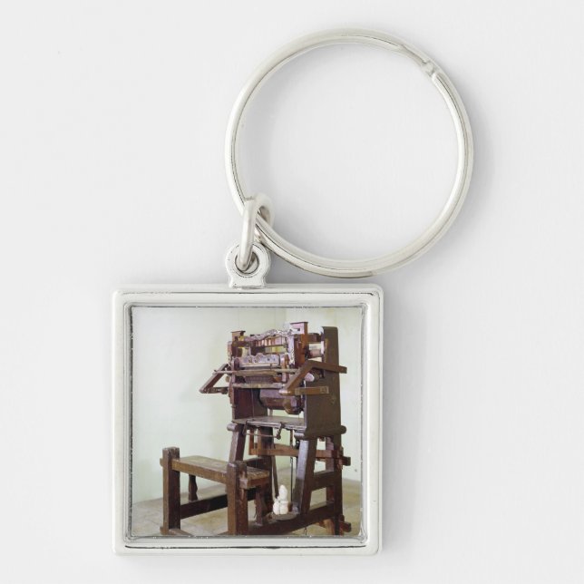 First loom for weaving stockings, 1750 key ring (Front)