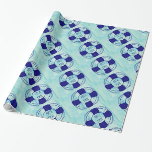 First Mate with Life Preserver Wrapping Paper