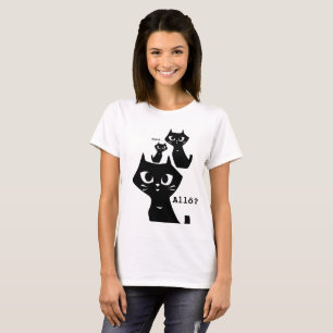 First Meet Lucky Black Cats Family T-Shirt