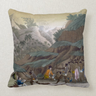 First Meeting of French Explorers with the Indigen Cushion