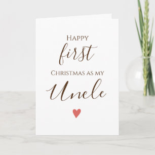 First Merry Chirstmas Uncle Card