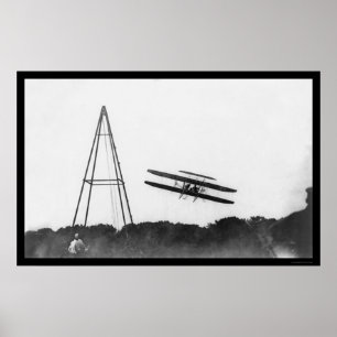 First Military Plane Flight, Orville Wright 1909 Poster