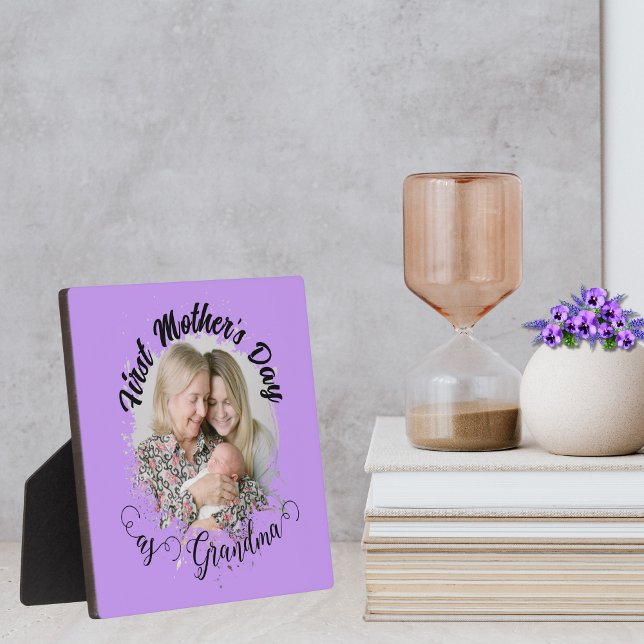 First Mother day as grandma Photo Plaque (Creator Uploaded)
