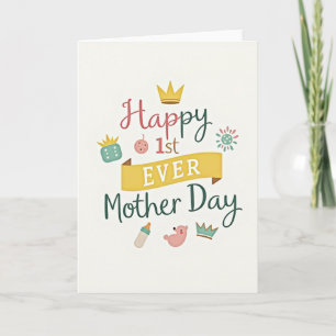 First Mother Day Keepsake Card