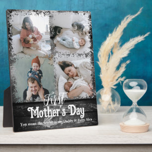 First mother Day Photo Collage Plaque