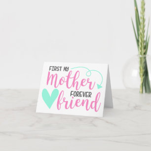 First Mother, Forever Friend PERSONALIZED Greeting Card
