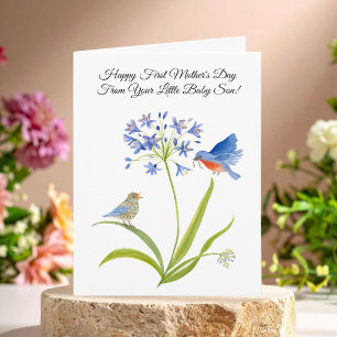 First Mother’s Day Bluebird From Baby Son Card