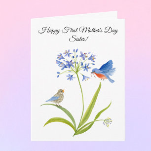 First Mother’s Day for Sister Bluebird Card