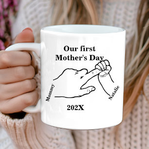 First Motherd's Bump Happy Mother's day Coffee Mug