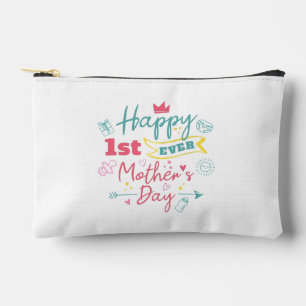 First Mothers Day 1st Time Mom Accessory Pouch