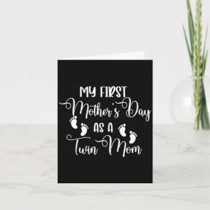 First mother's day as a twin mum mother's day twin card