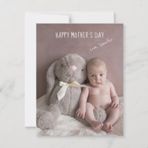 First Mother's Day Baby Photo Holiday Card