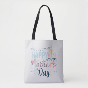 First Mothers Day Boho Chic Tote Bag