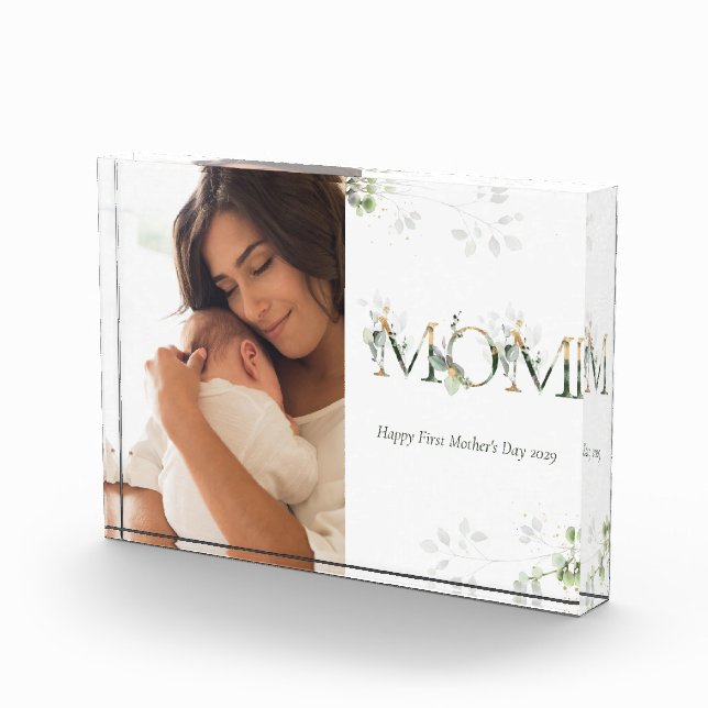 First Mother's Day Botanical Letters Photo (Right)