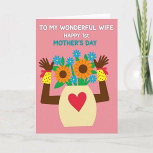 First Mothers Day Bouquet Card