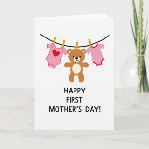 First Mothers Day Clothesline Card