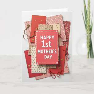 First Mothers Day Floral Art Card