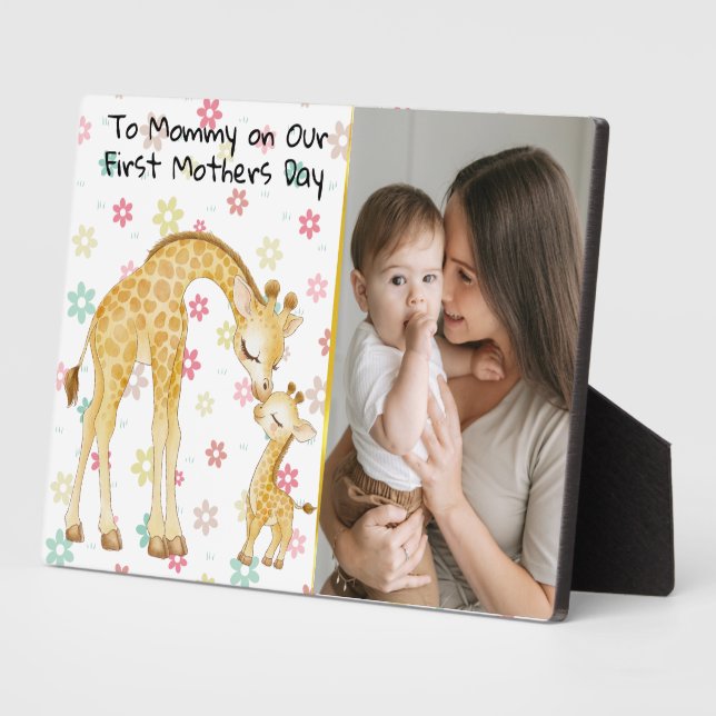  First Mothers Day Gift from Baby Plaque (Side)
