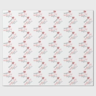 First Mother's Day heart  Wrapping Paper
