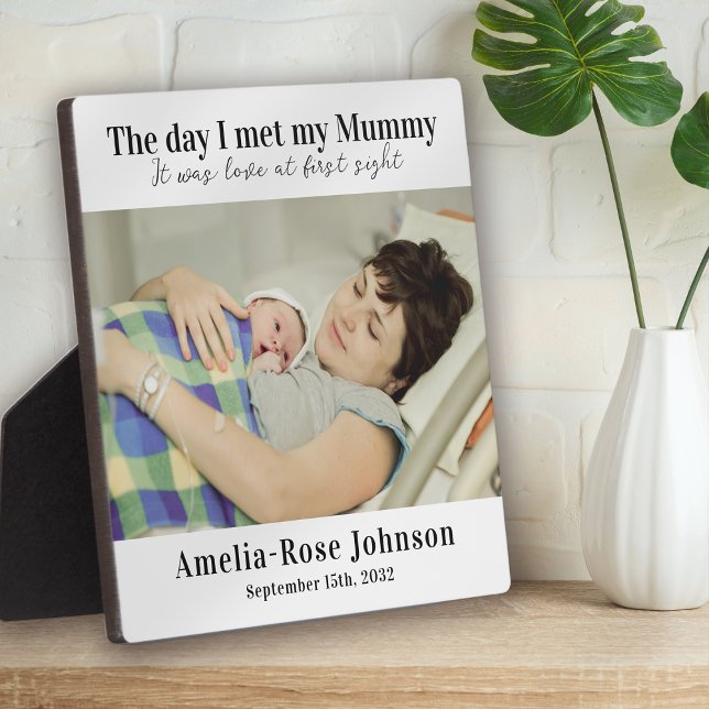 First Mother's Day Love at First Sight Photo Plaque (Creator Uploaded)