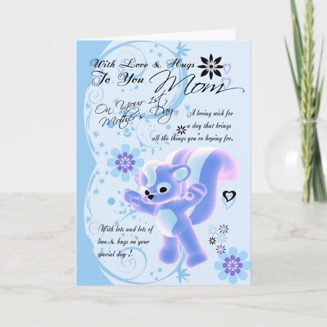 First Mother's Day..Mother's Day Card.. Little Cut Card (Front)