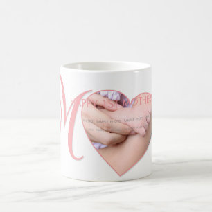 First Mothers Day New Mummy Pink Heart Photo Coffee Mug