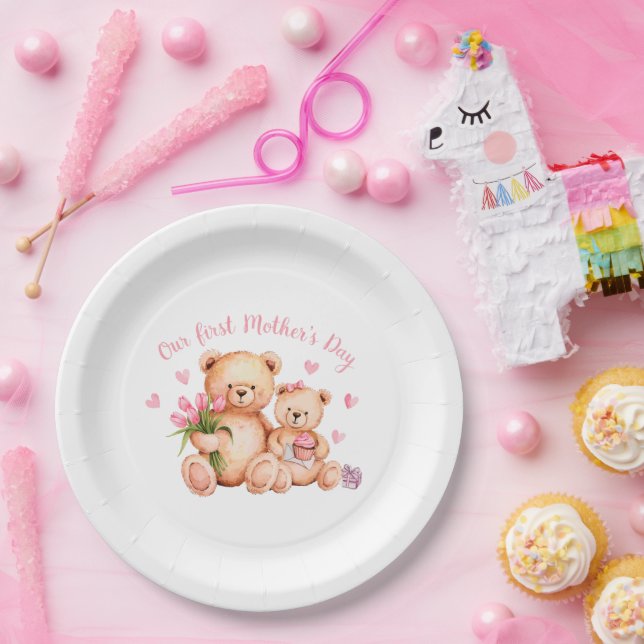 First Mothers Day Paper Plate (Party)