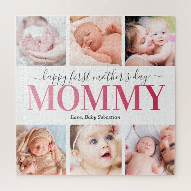 First Mother's Day Photo Collage Jigsaw Puzzle (Vertical)
