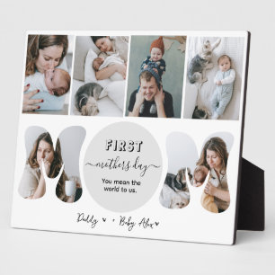 First mother's Day Photo Collage Plaque