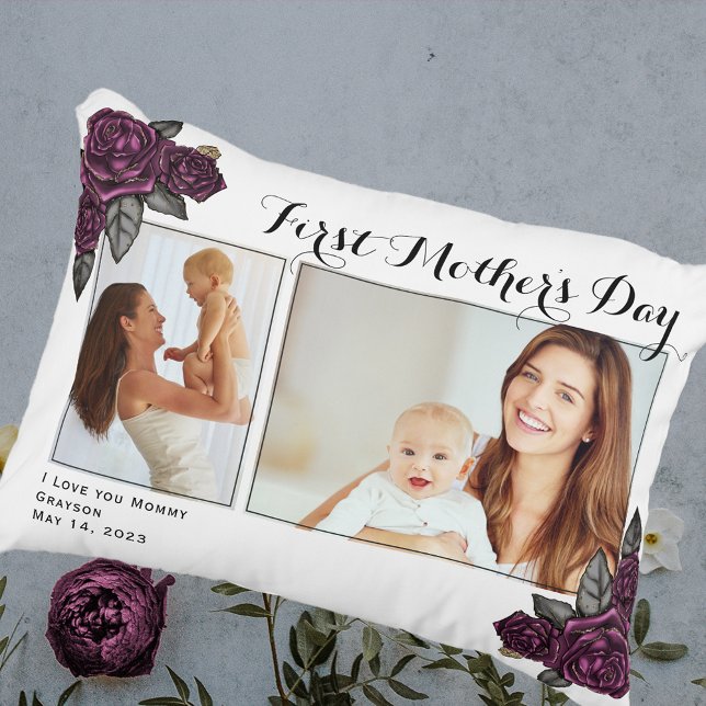 First Mother's Day Photo Decorative Cushion (Creator Uploaded)