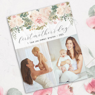 First Mother's Day Photo Fleece Blanket