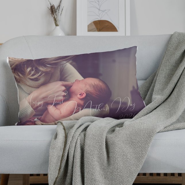 First Mother's Day Photo Keepsake  Mummy Gift Decorative Cushion (Creator Uploaded)