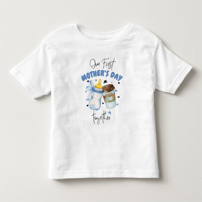 First Mothers Day Shirt 2025 /Blue Matching outfit (Front)