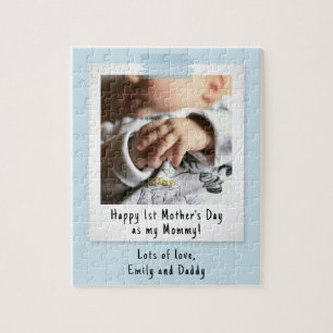 First Mother's Day Snapshot Style Photo Jigsaw Jigsaw Puzzle
