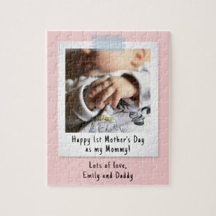 First Mother's Day Snapshot Style Photo Jigsaw Puzzle