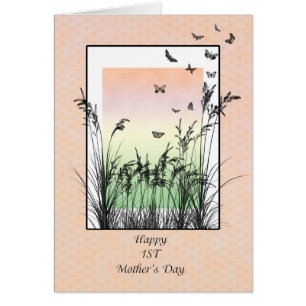 First Mother's Day, with butterflies