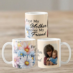 First my mother 1 photo gerbera flowers peach coffee mug