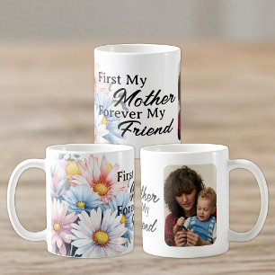 First my mother 1 photo gerbera flowers white coffee mug