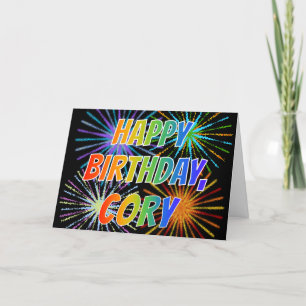 First Name "CORY" Fun "HAPPY BIRTHDAY" Card