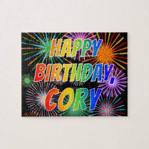 First Name "CORY", Fun "HAPPY BIRTHDAY" Jigsaw Puzzle