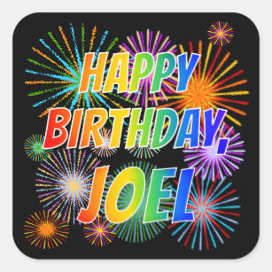 Happy Birthday Fireworks Stickers Zazzle Au