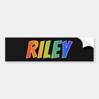 First Name "RILEY": Fun Rainbow Colouring