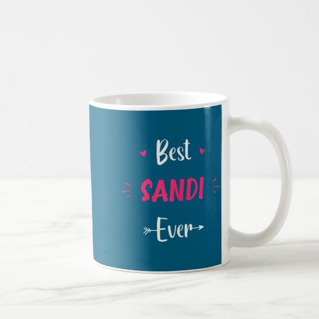 First Name Sandi Funny Quote Sandi  Coffee Mug (Right)