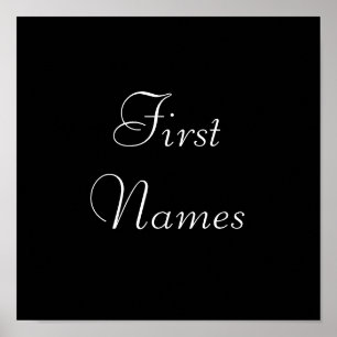 First Names Poster