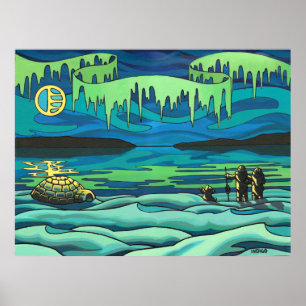 First Nation Painting Print Inuit Love Print Large