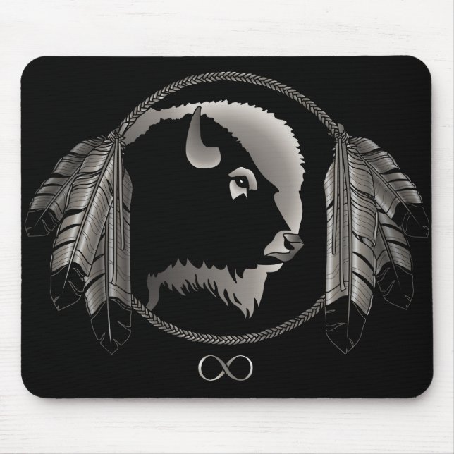 First Nation Wildlife Gifts Native Art Mousepad (Front)