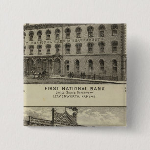 First National Bank 15 Cm Square Badge