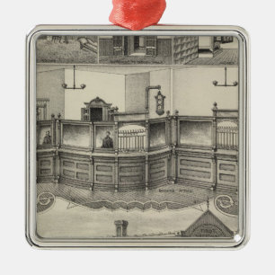 First National Bank of Phillipsburg, Kansas Metal Ornament
