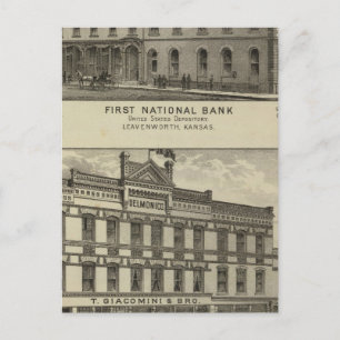 First National Bank Postcard