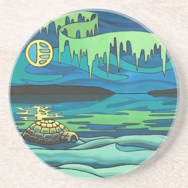 First Nations Art Coaster Native Inuit Art Coaster (Front)